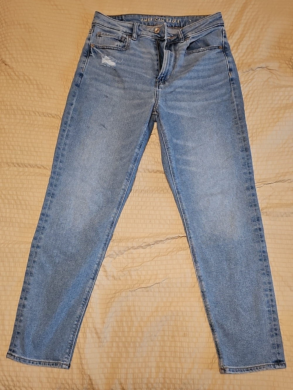 AE Light Wash Mom Jeans